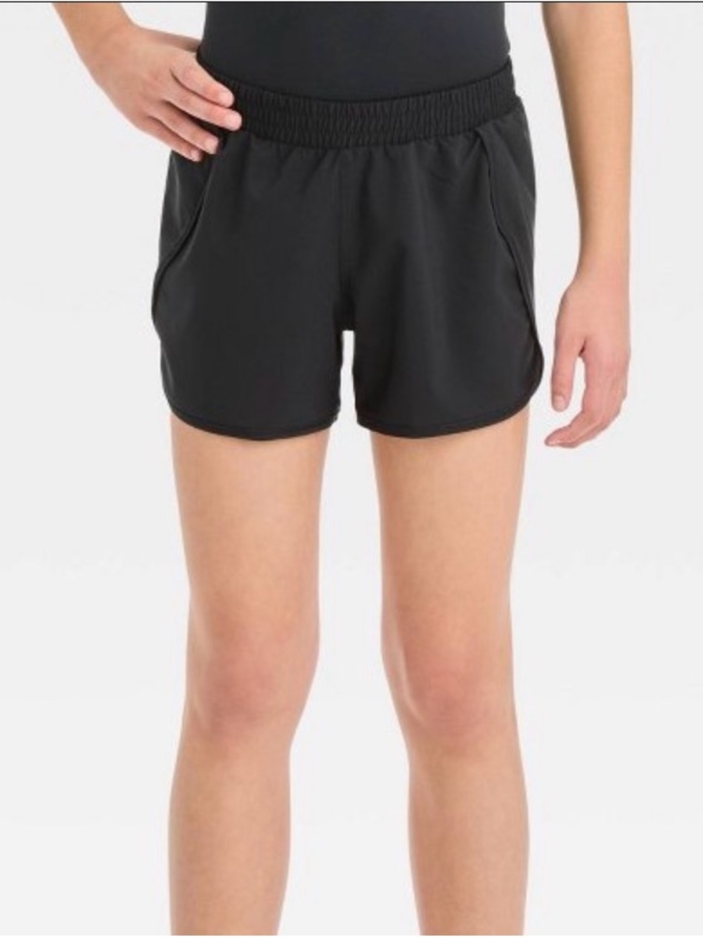 all in motion girls Athletic Shorts with Elastic Waistband